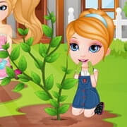 Baby Barbie Learns Gardening 